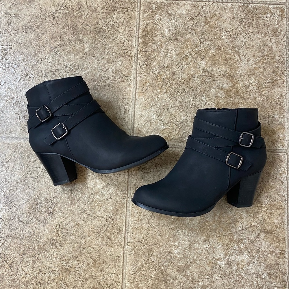 Black ankle boots